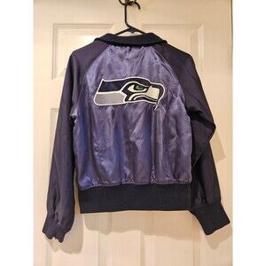 Seattle Seahawks NFL Reebok Starter Cheer Jacket Vintage Size Medium Women Rare